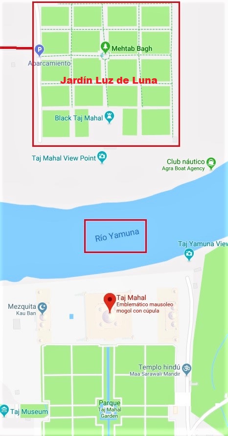Mapa Taj Mahal 1